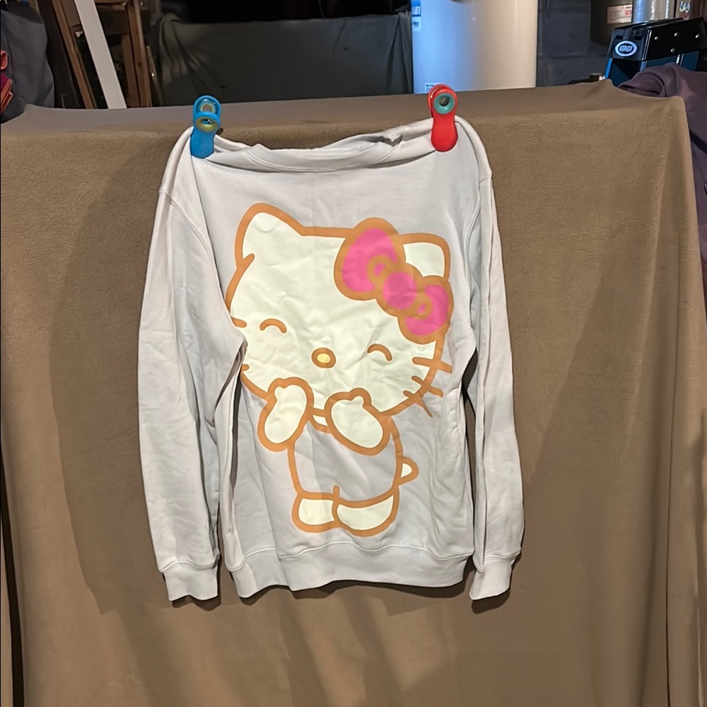 Hello Kitty White and Pink Sweatshirt